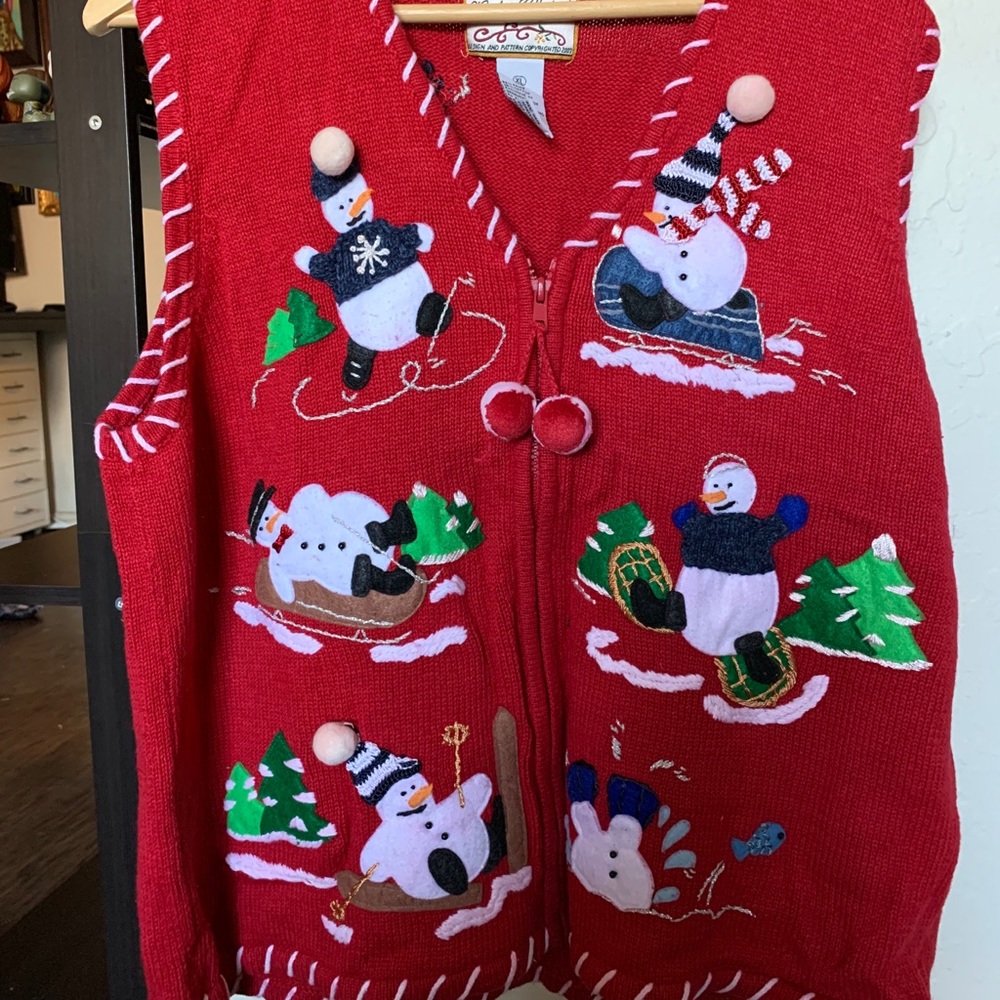 Snowman Christmas Vest/ Ugly Christmas Vest